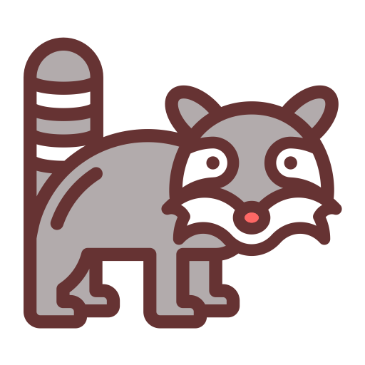 Raccoon svg vector icon