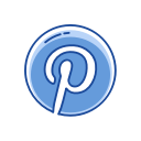 logo, pinterest, pinterest logo, website svg vector icon
