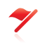 flag, red icon