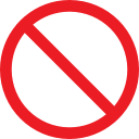 forbidden, prohibiting sign, prohibition, warning svg vector icon