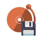 alarm,diskette icon