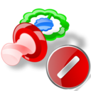pacifier,cancel,stop,no,close icon