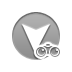 arrowhead,down,binoculars icon