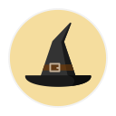 hat, witch svg vector icon