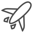 air, airplane, clouds, plane, sky, sun, transport svg vector icon