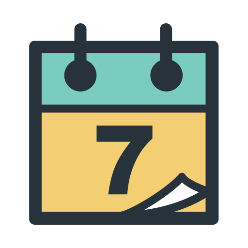 Color Block Calendar svg vector icon