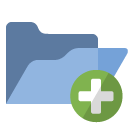 open,folder,add icon