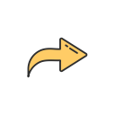 arrow, post, share, update svg vector icon
