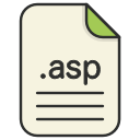 asp, document, extension, file, format, type, web svg vector icon
