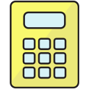 calculator, numbers svg vector icon