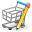 edit, shoppingcart icon