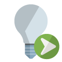 ligthbulb,off,right icon
