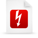 document, file, paper, red icon