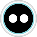 connect, flickr, media, social svg vector icon