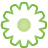basic, gear, green icon