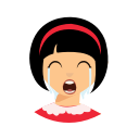 bandana, cry, kid svg vector icon