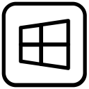 media, network, social, windows svg vector icon