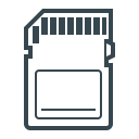 card, chip, memory, memory card, ssd memory card svg vector icon