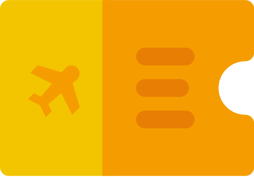 Plane Ticket svg vector icon