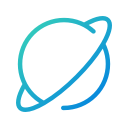 explorer, galaxy, internet, launch, mobile, navigate, open line svg vector icon