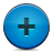 add, blue, button icon