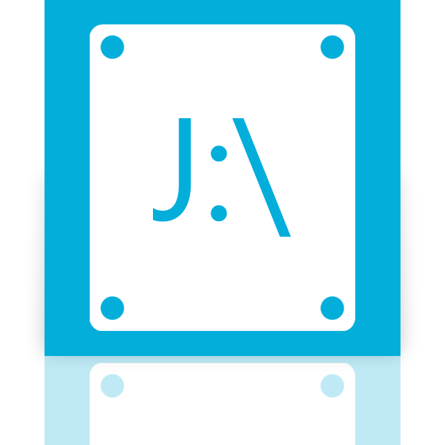 j, mirror icon