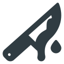 halloween, knife svg vector icon