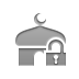 mosque,lock,open icon