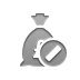 money,bag,pound,cancel icon