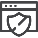 browser, protected, safe, seo svg vector icon
