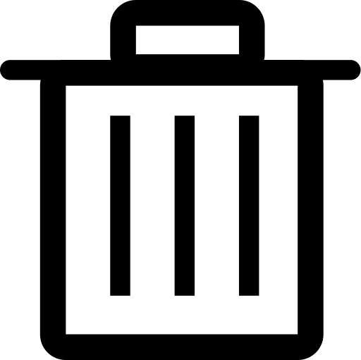 Delete svg vector icon
