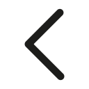arrow, left, outline svg vector icon