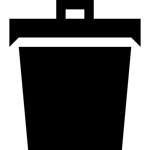 Bin svg vector icon
