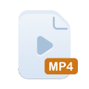 document, extension, file, filetype, format, mp4, type svg vector icon