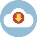 cloud, download, online, sync svg vector icon