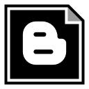 blogger, media, social svg vector icon