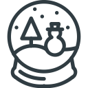 bulb, christmas, ornament, snow, snowbulb, toy, winter svg vector icon