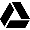 google,drive,alternate,black icon