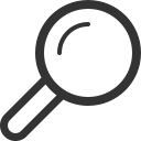 find, magnifying glass, search, zoom svg vector icon