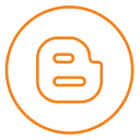 blog, blogger, circles, line, neon, news, social svg vector icon