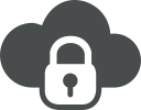 cloud, cloud computing, key, lock, password protect, security, unlock svg vector icon