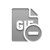 file,format,gif,delete icon