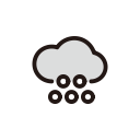 clouds, hail, hailstone, snow, weather svg vector icon