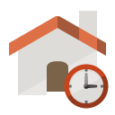 home,clock icon