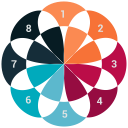 analytics, infographic, pie chart svg vector icon