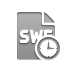 file,format,swf,clock icon