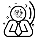 coin, crypto, cryptocurrency, currency, iota, money svg vector icon