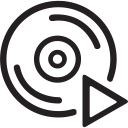 audio, dvd, media, music, play, player, video svg vector icon