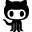 cat, github icon
