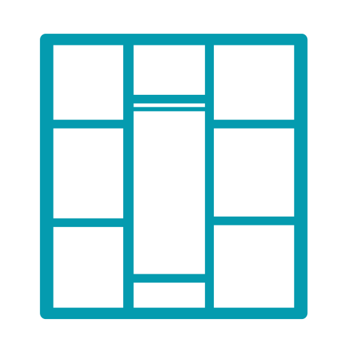 Plate Type Wardrobe svg vector icon